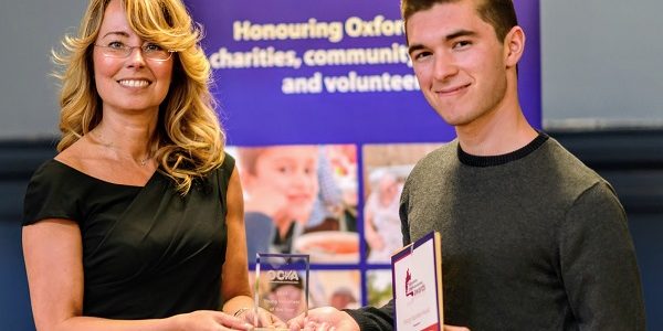 Ollie Pentz wins Oxford Health ‘Young Volunteer of the Year’ Award