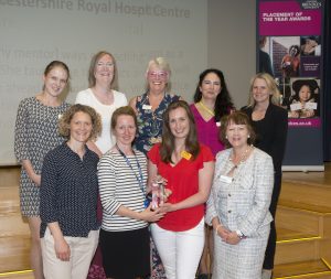 Colleagues from Abingdon Community MSK collect their award