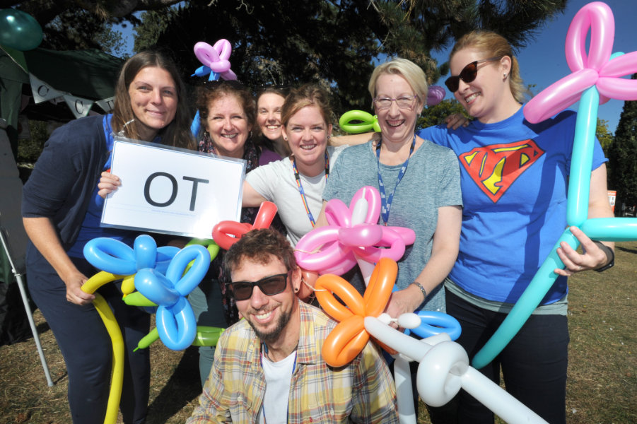 The Oxford Health Charity's Healthfest 2019 at The Warneford Hospital, Oxford. The Occupation Therapy team.