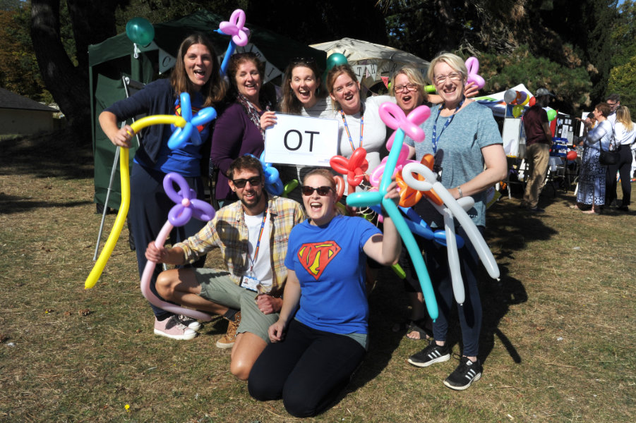 The Oxford Health Charity's Healthfest 2019 at The Warneford Hospital, Oxford. The Occupation Therapy team.