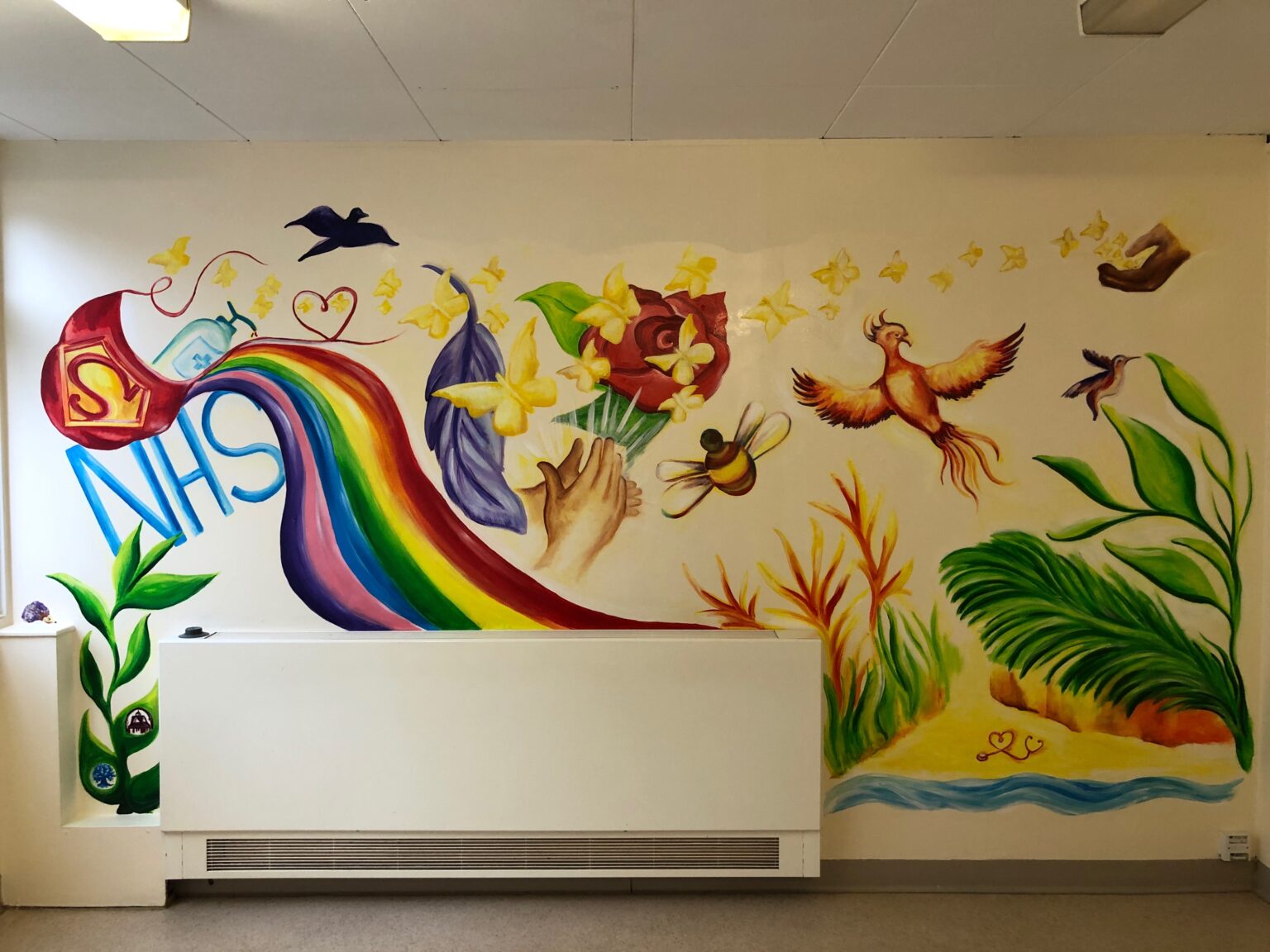 New mural brings inspiration to Witney hospital staff room Oxford