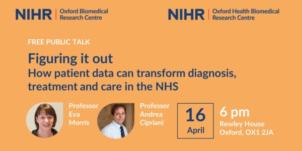 Public Talk: Figuring it out. How patient data can transform diagnosis, treatment and care in the NHS